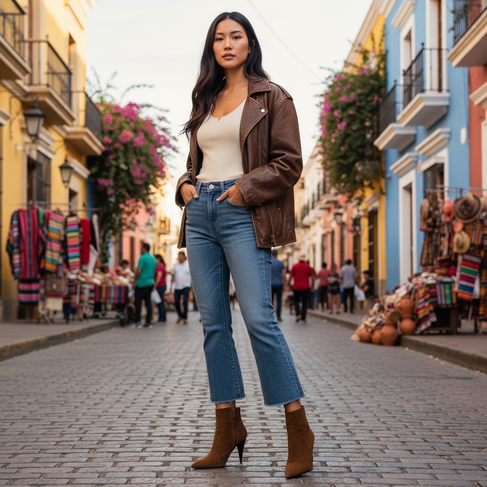 AllSaints Brown Suede Pointed Toe Stiletto Ankle Boots Western Chic 41 (10) - Picture 16 of 16